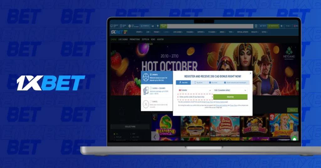 How to use a promo code 1xBet